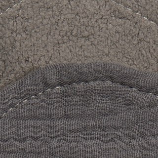 Hi Little One przytulanka doudou z zapachem mamy z zawieszką na smoczek BIO bawełna CLOUD Grey