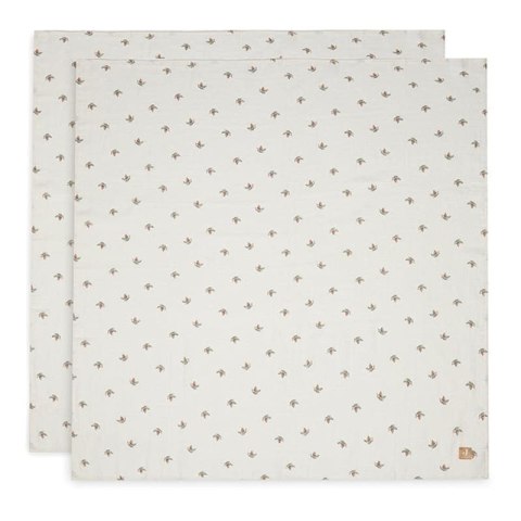 Jollein 2 otulacze niemowlęce Hydrophilic 115x115 cm Dzikie Róże ROSEHIP