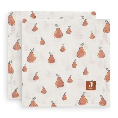 Jollein 2 otulacze niemowlęce Hydrophilic 115x115 cm Gruszki PEAR
