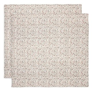 Jollein 2 otulacze niemowlęce Hydrophilic 115x115 cm Kwiaty RETRO FLOWERS