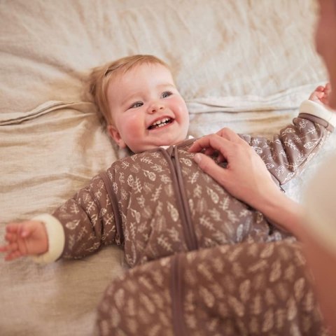 Jollein śpiworek niemowlęcy do spania całoroczny z odpinanymi rękawami MEADOW Chestnut 70 cm