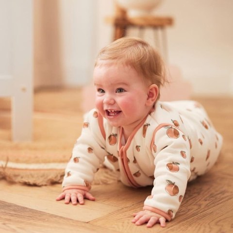 Jollein śpiworek niemowlęcy do spania całoroczny z odpinanymi rękawami PEACH 70 cm