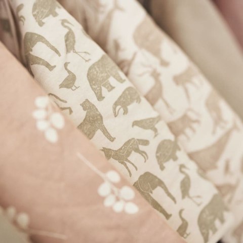 Jollein śpiworek niemowlęcy do spania całoroczny z odpinanymi rękawami TWIG WILD ROSE 70 cm