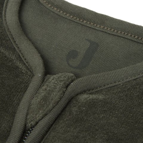 Jollein śpiworek niemowlęcy do spania całoroczny z odpinanymi rękawami VELVET Leaf Green 70 cm