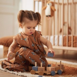 Jollein śpiworek niemowlęcy do spania 0,5 tog GIRAFFE Caramel 70 cm