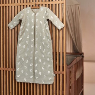 Jollein śpiworek niemowlęcy do spania całoroczny z odpinanymi rękawami TWIG OLIVE GREEN 70 cm