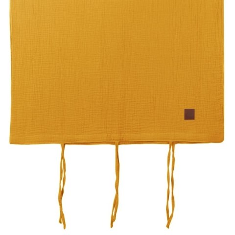 Hi Little One poszewka na pościel dla niemowląt z oddychającej organicznej BIO bawełny ELEPHANT Mustard/Green Hunter