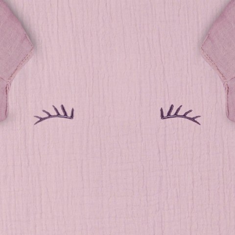 Hi Little One poszewka na pościel dla niemowląt z oddychającej organicznej BIO bawełny MOUSE Blush/Baby Pink