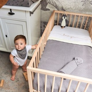 Jollein pozytywka do usypiania noworodka Pingwinek PENGUIN Storm Grey