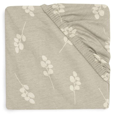 Jollein prześcieradło do kosza/kołyski/gondoli/łóżeczka 90x50 cm TWIG Olive Green