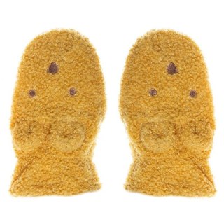Rockahula Kids rękawiczki zimowe dla dziewczynki Billie Bear Boucle Ochre 3-6 lat