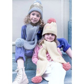 Rockahula Kids szalik zimowy dla dziewczynki Shimmer Sequin Blue