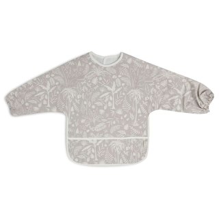 Jollein śliniak fartuszek z rękawami i kieszonką wodoodporny Dżungla BOTANICAL Nougat