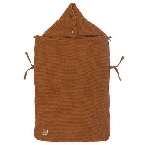 Jollein ciepły śpiworek do wózka i fotelika BASIC KNIT Caramel