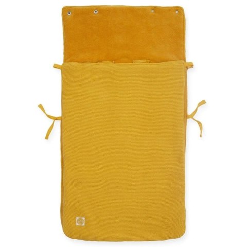 Jollein ciepły śpiworek do wózka i fotelika BASIC KNIT Ocher