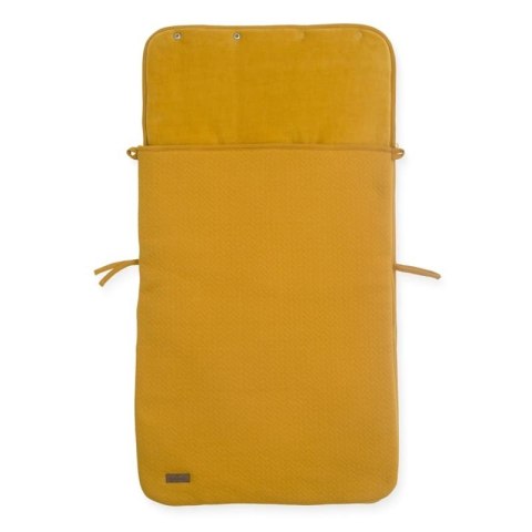 Jollein ciepły śpiworek do wózka i fotelika BRICK VELVET Mustard