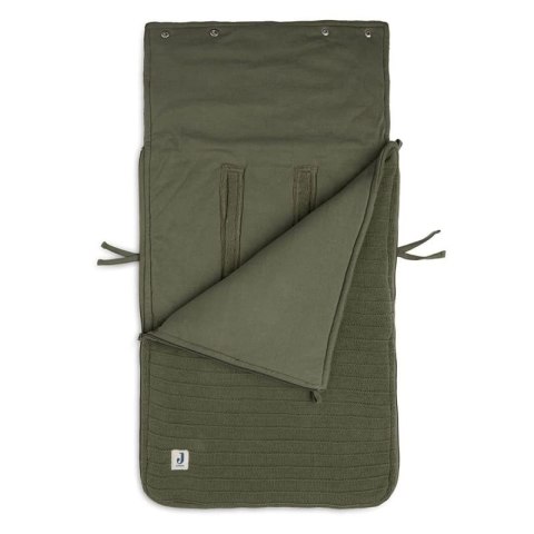 Jollein ciepły śpiworek do wózka i fotelika PURE KNIT Leaf Green