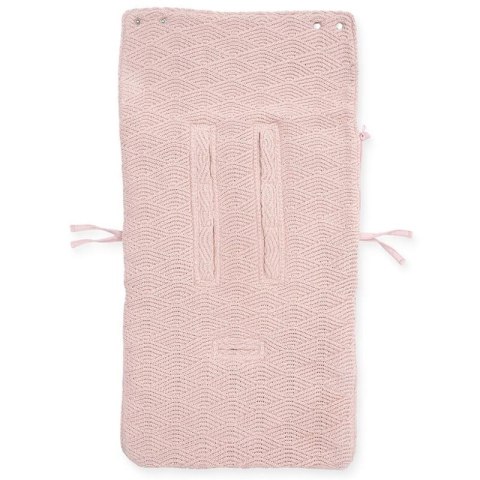 Jollein ciepły śpiworek do wózka i fotelika RIVER KNIT Pale Pink