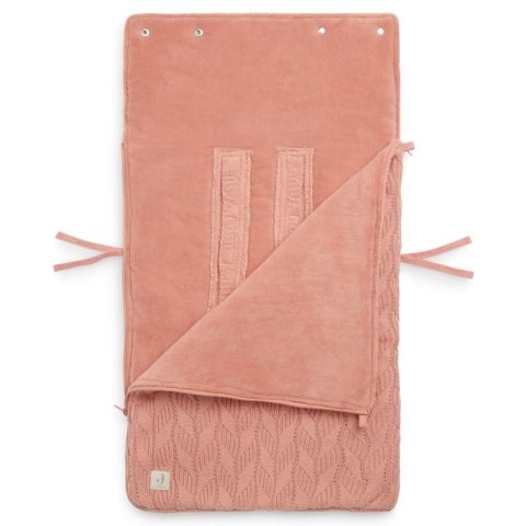 Jollein ciepły śpiworek do wózka i fotelika SPRING KNIT Rosewood