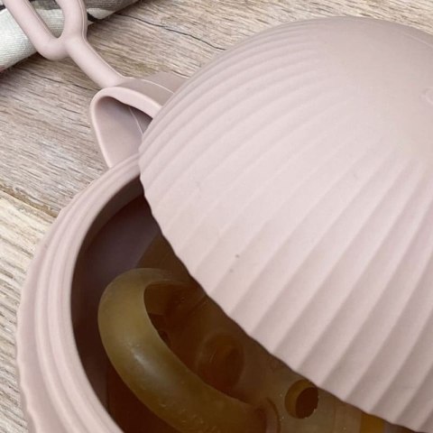 Nuuroo silikonowy pojemnik na smoczek hermetyczny Camille Rose Dust