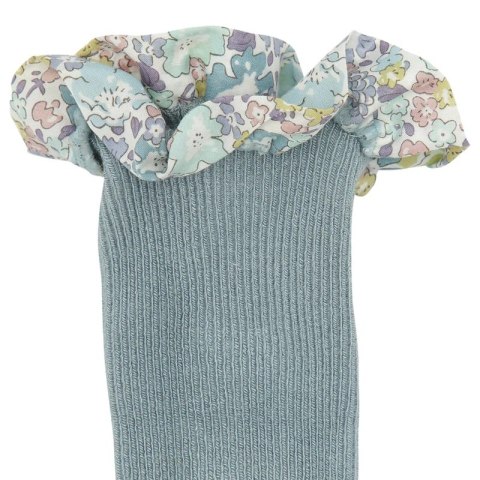 GoBabyGo antypoślizgowe skarpetki do nauki chodzenia LIBERTY BAMBOO Dusty Blue Michelle Purple 12 m+