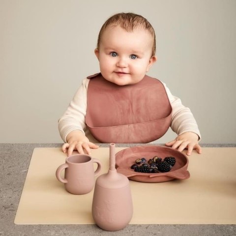 Nuuroo - 2 śliniaki silikonowe z kieszonką Tex Red