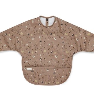 Nuuroo śliniak fartuszek z rękawami i kieszonką wodoodporny dla niemowlaka PUMPKIN FLOWER