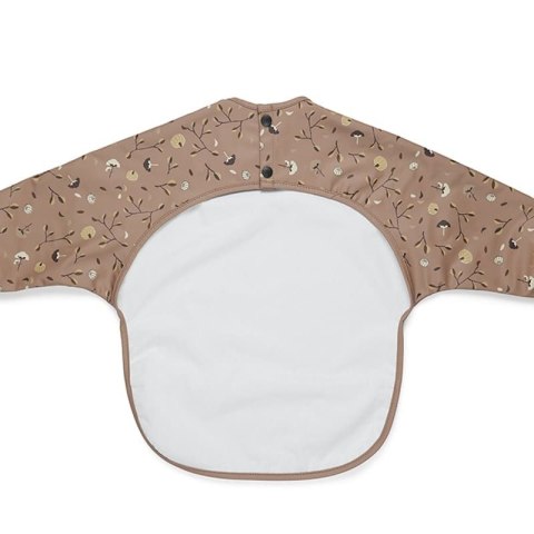 Nuuroo śliniak fartuszek z rękawami i kieszonką wodoodporny dla niemowlaka PUMPKIN FLOWER