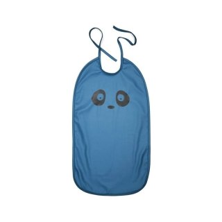 Nuuroo śliniak wodoodporny do pierwszych posiłków długi PANDA Blue