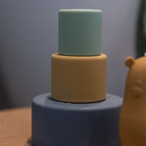 Nuuroo silikonowa wieża kubeczkowa układanka 3w1 Stable Tower Multi