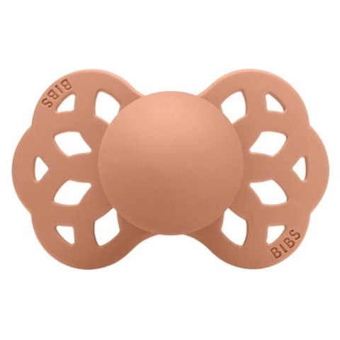 BIBS INFINITY SYMMETRICAL PEACH S Smoczek symetryczny silikonowy