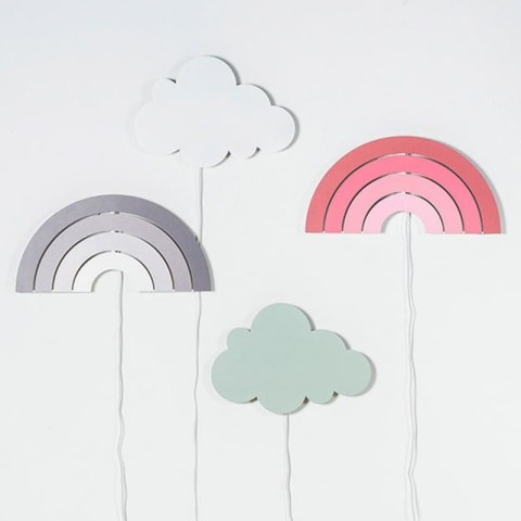 Jollein lampa nocna do pokoiku RAINBOW Grey