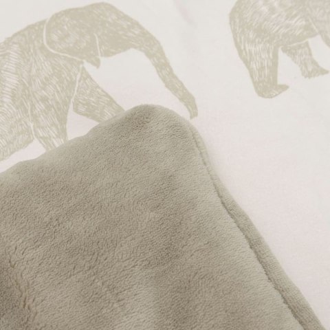 Jollein mata niemowlęca dwustronna do zabawy 95x75 cm Safari ANIMALS Olive Green