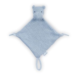 Jollein przytulanka dou dou z zawieszką na smoczek Hipopotam HIPPO Blue