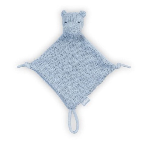Jollein przytulanka dou dou z zawieszką na smoczek Hipopotam HIPPO Blue
