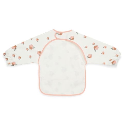 Jollein śliniak fartuszek z rękawami i kieszonką wodoodporny Brzoskwinie PEACH