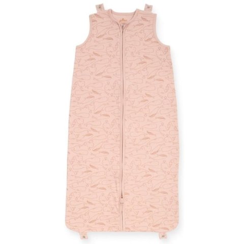 Jollein śpiworek niemowlęcy do spania całoroczny 2 śpiworkowy 4 Pory Roku WHALES Pale Pink 70 cm