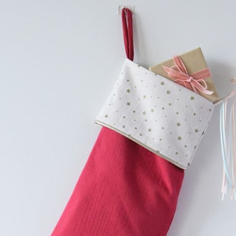 Rockahula Kids skarpeta świąteczna na prezenty 50x18 cm Red