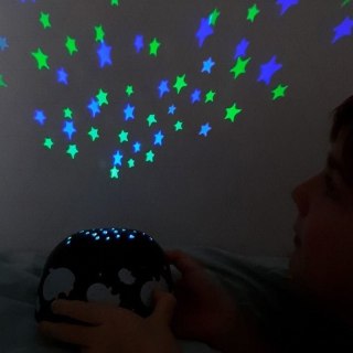 A Little Lovely Company projektor nocny do pokoiku Dobre Duszki BLACK