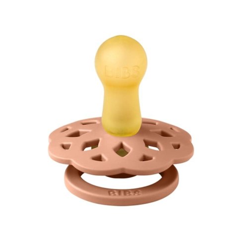 BIBS BOHEME 2-PACK PEACH & WOODCHUCK M Smoczek Uspokajający kauczuk Hevea