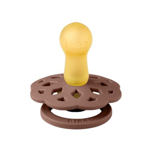 BIBS BOHEME 2-PACK PEACH & WOODCHUCK M Smoczek Uspokajający kauczuk Hevea