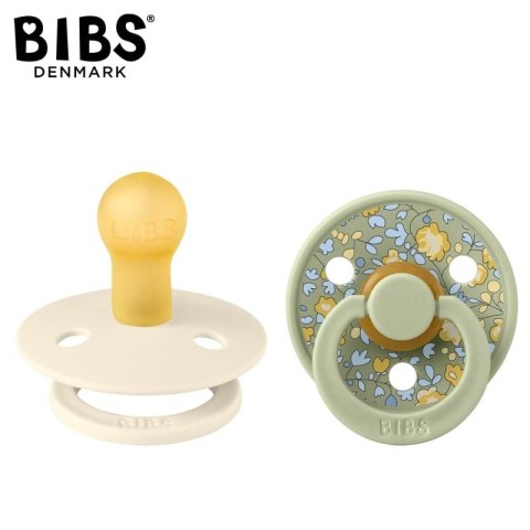 BIBS LIBERTY COLOUR 2-PACK ELOISE SAGE S Smoczek uspokajający kauczuk Hevea
