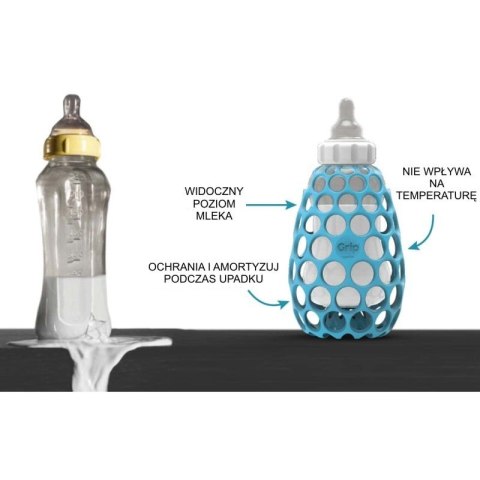 CogniKids Grip® osłonka uchwyt kognitywny do butelki FLAMINGO