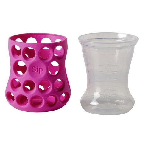 CogniKids Sip® sensoryczne kubeczki kognitywne do nauki picia dla niemowląt TENGERIN/FLAMINGO 2 szt