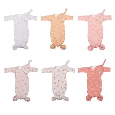 Hi Little One śpiworek dla Noworodka wielofunkcyjny TOG 0,5 BIO bawełna FISH RAINBOW muumee