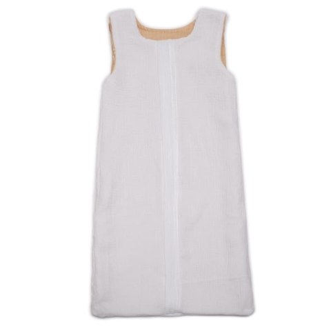 Hi Little One śpiworek do spania dwustronny TOG 1,0 BIO bawełna GROW UP SMILE/WHITE muumee