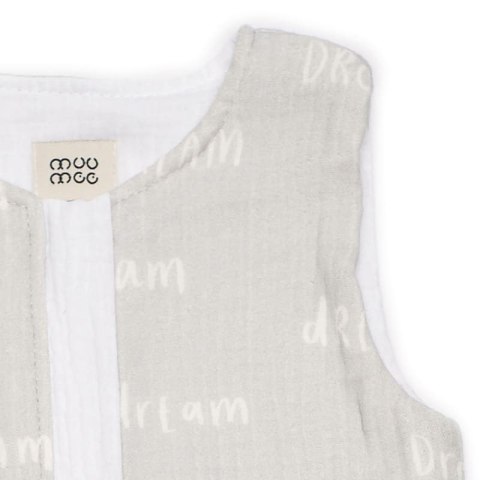 Hi Little One śpiworek do spania dwustronny TOG 1,0 BIO bawełna GROW UP DREAM/WHITE muumee