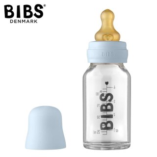 BIBS Butelka Szklana dla Noworodków 110 ml BABY BLUE
