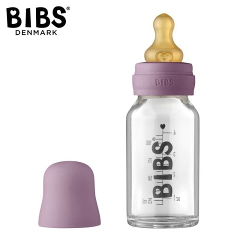 BIBS Butelka Szklana dla Noworodków 110 ml MAUVE