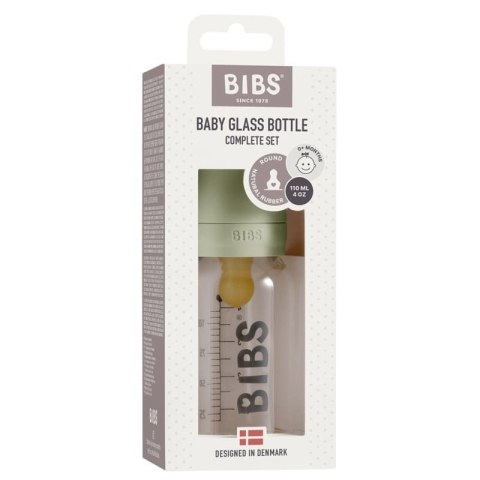 BIBS Butelka Szklana dla Noworodków 110 ml SAGE